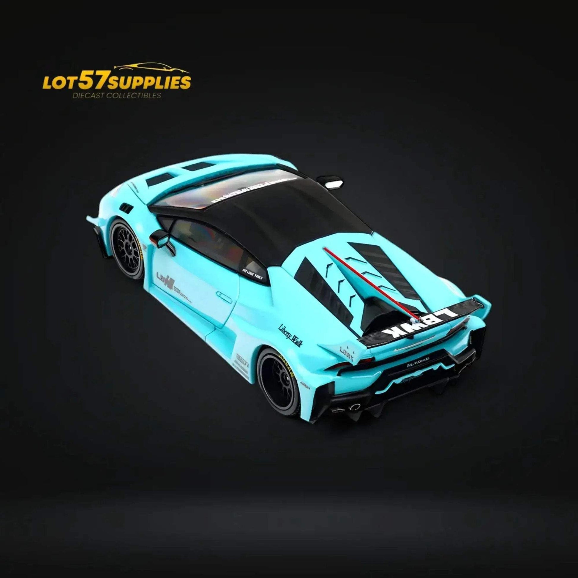 (Pre-Order) King Model LBWK Huracan - Metallic Tiffany Blue 1:64 - ToylandEU