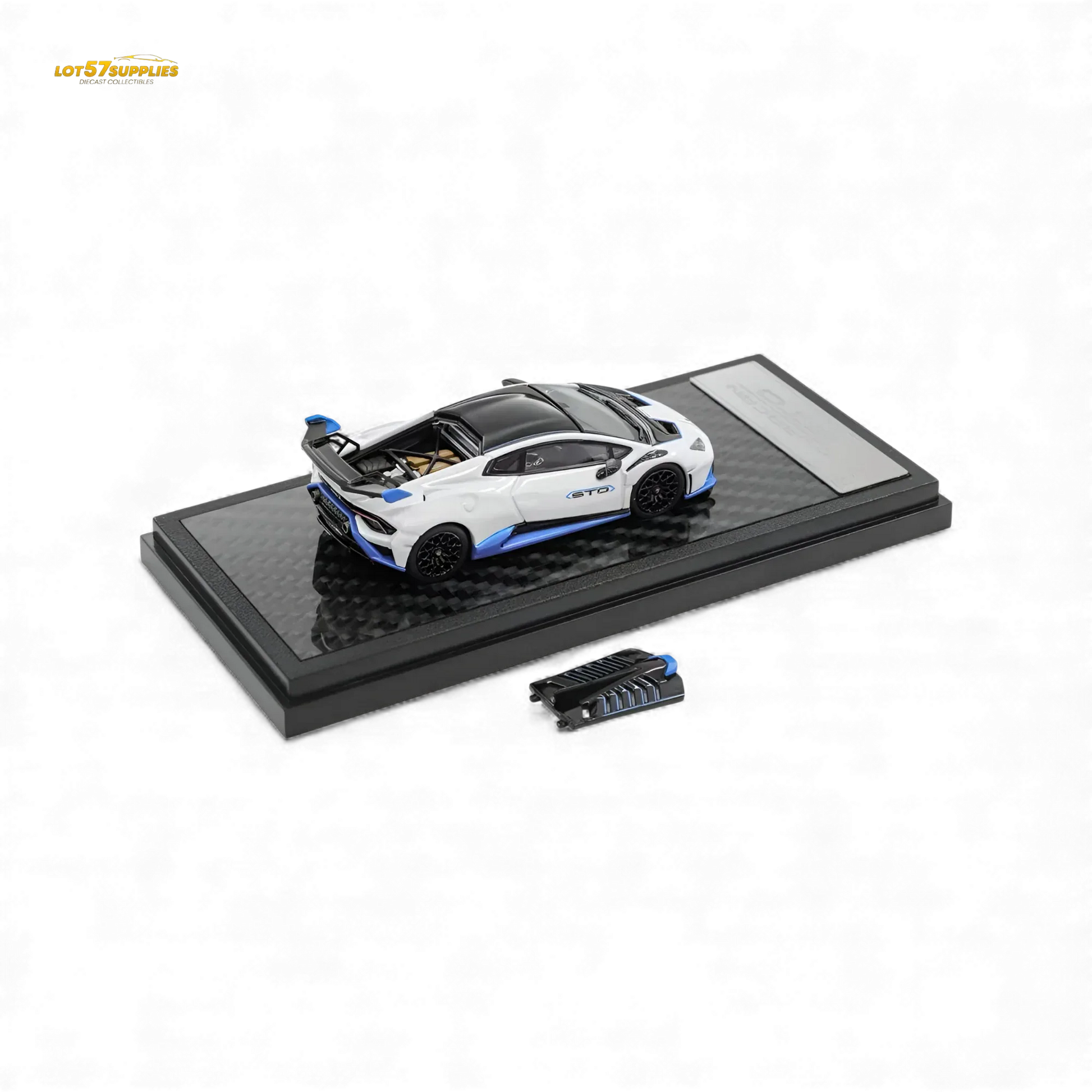 Lamborghini Huracan STO Diecast 1 64 Model Car White Preorder - ToylandEU