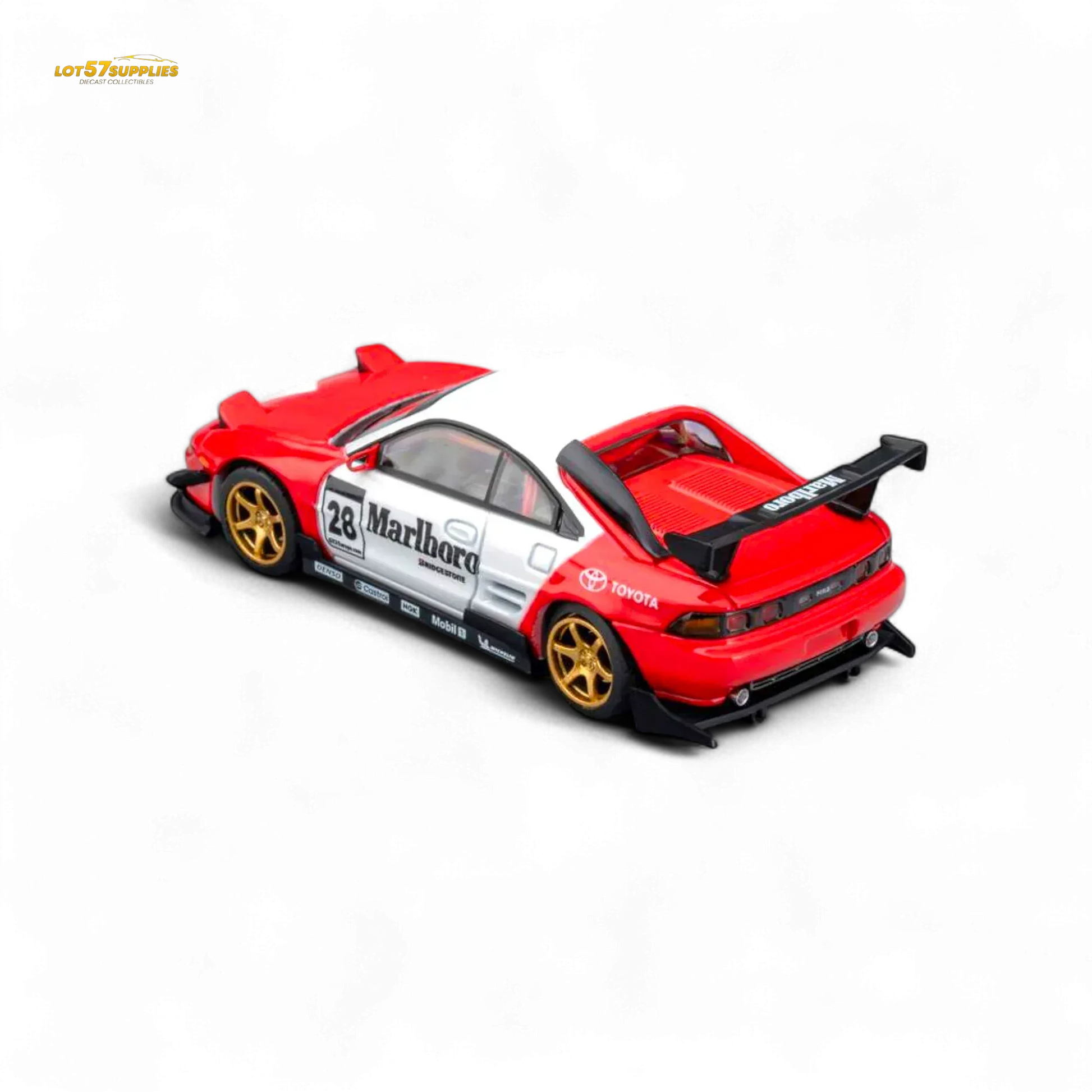 Diecast Toyota MR2 MicroTurbo 1To64 Flip Headlights Marlboro Livery - ToylandEU