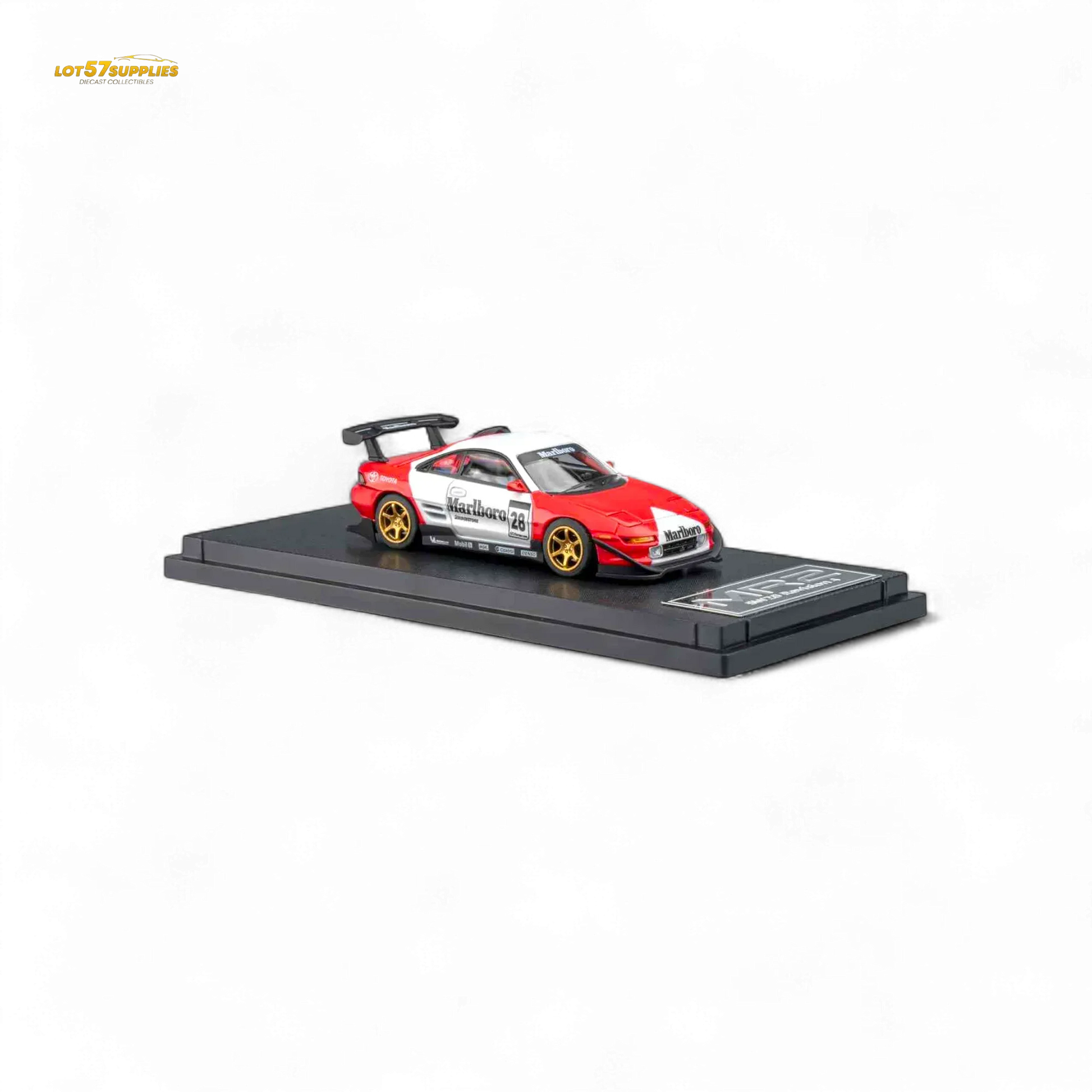 Diecast Toyota MR2 MicroTurbo 1To64 Flip Headlights Marlboro Livery - ToylandEU