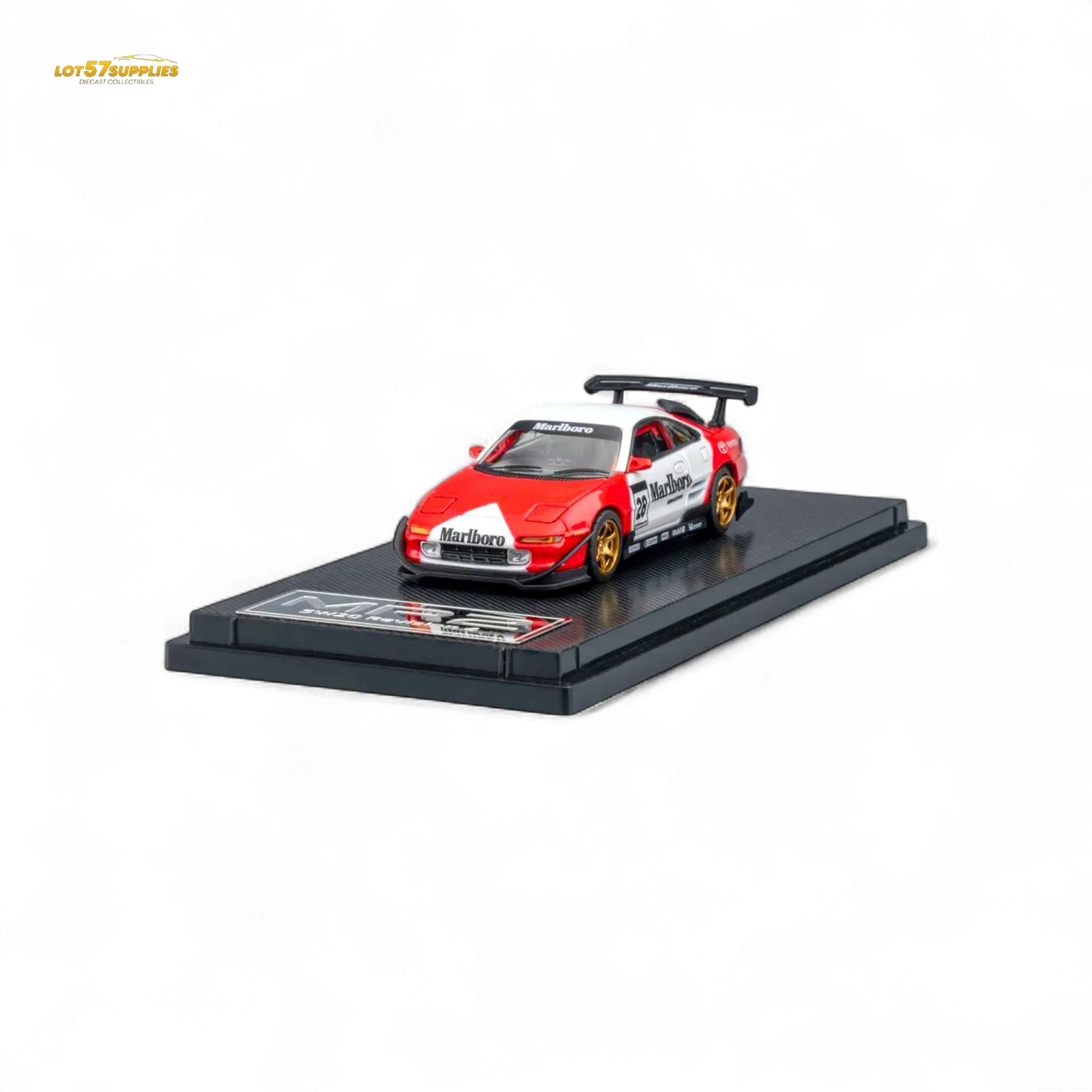 Diecast Toyota MR2 MicroTurbo 1To64 Flip Headlights Marlboro Livery - ToylandEU
