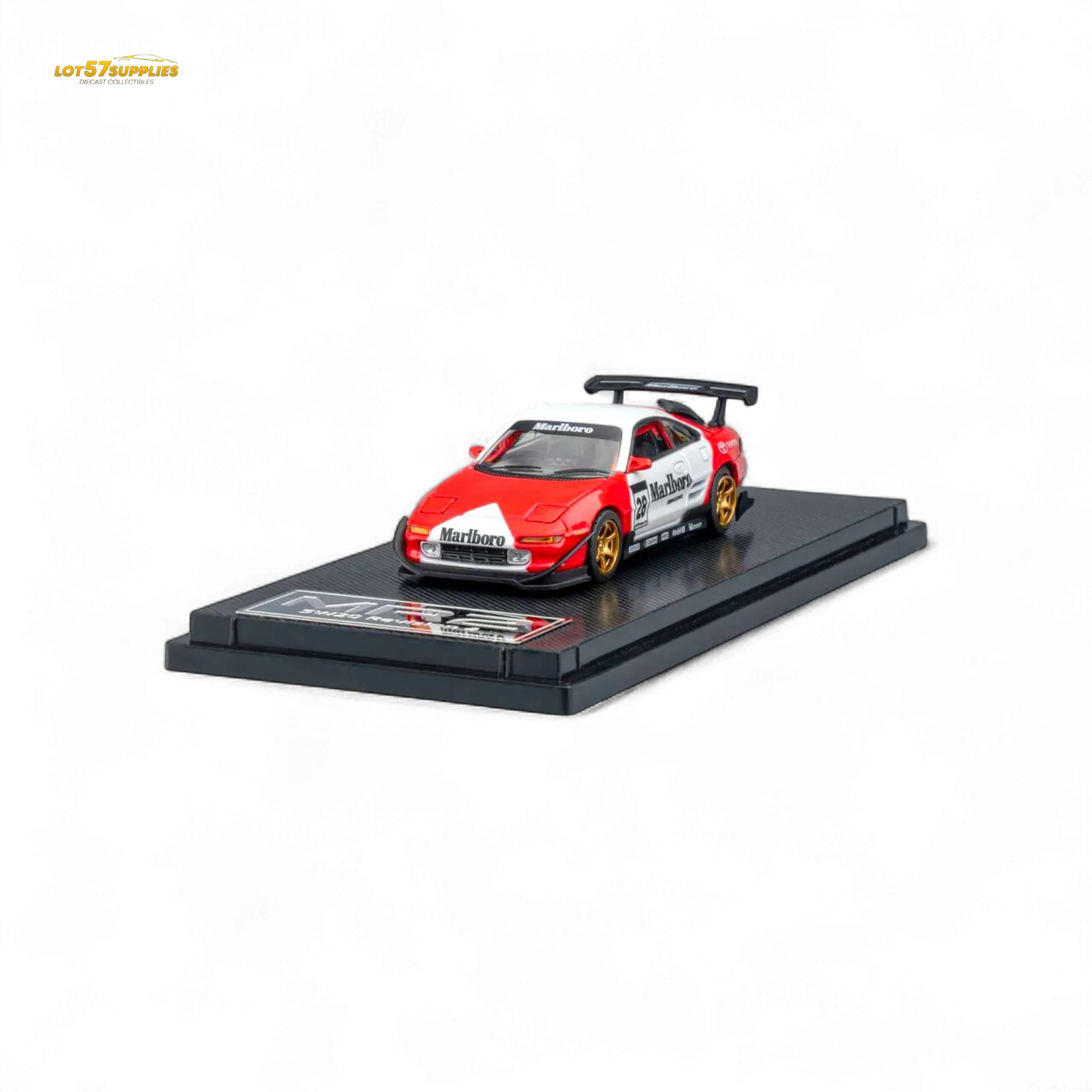 Diecast Toyota MR2 MicroTurbo 1To64 Flip Headlights Marlboro Livery - ToylandEU
