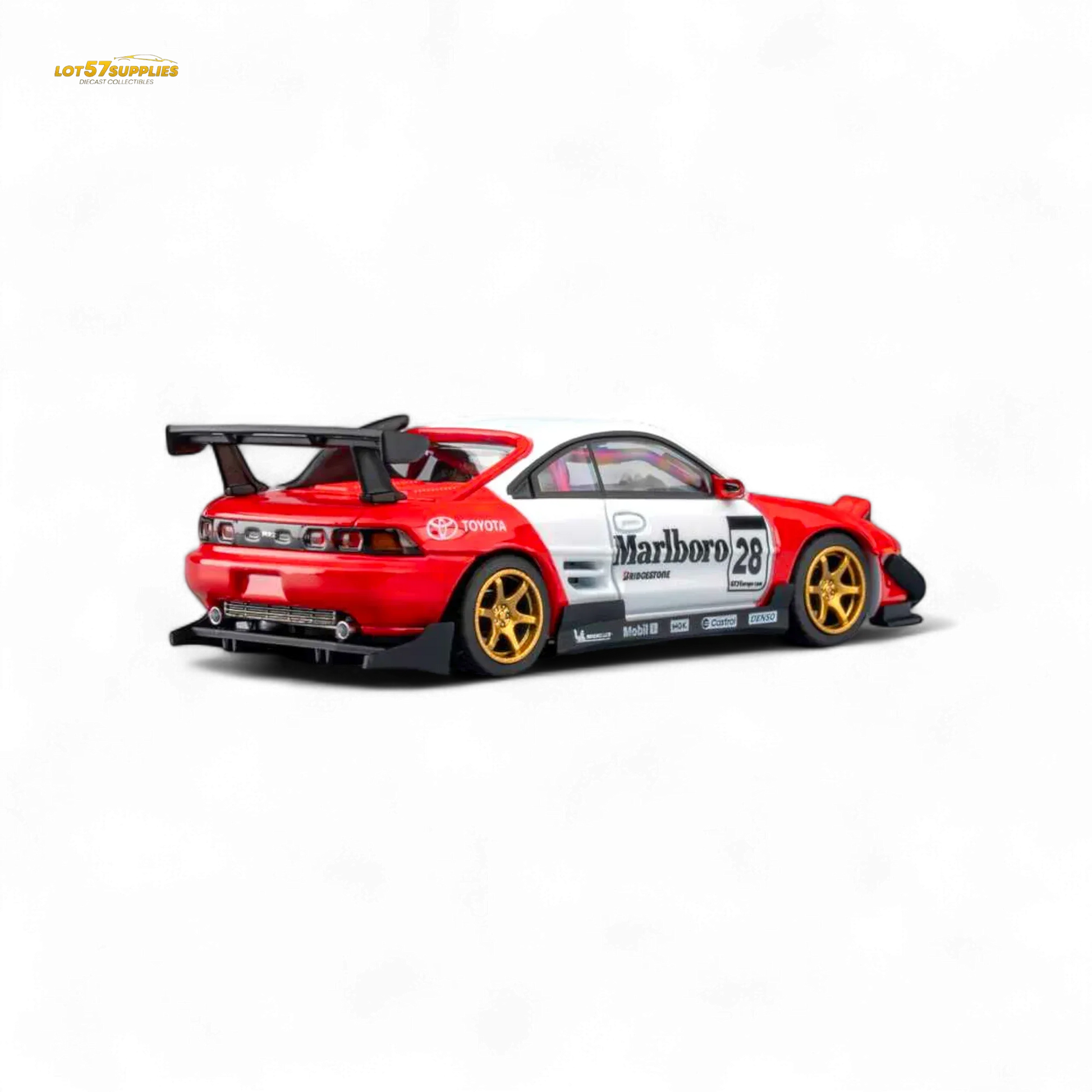 Diecast Toyota MR2 MicroTurbo 1To64 Flip Headlights Marlboro Livery - ToylandEU