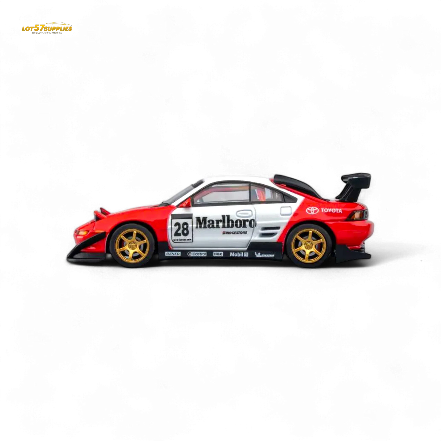 Diecast Toyota MR2 MicroTurbo 1To64 Flip Headlights Marlboro Livery - ToylandEU