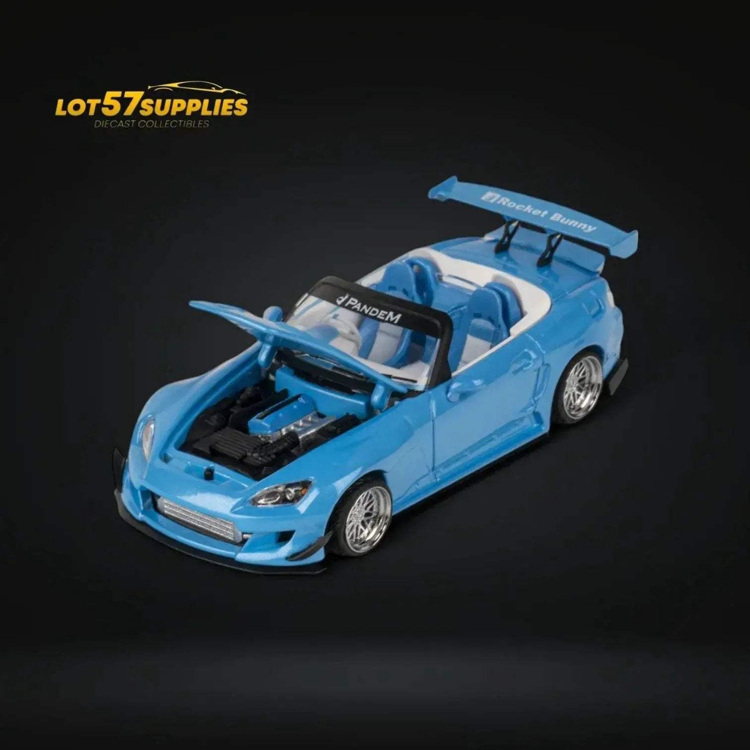 (Pre-Order) Microturbo S2000 Custom Rocket Bunny in Metallic Blue 1:64 - ToylandEU