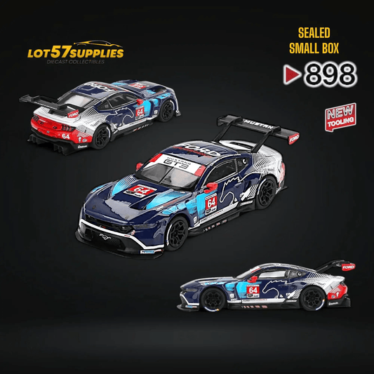 (Pre-Order) Mini-GT Ford Mustang GT3 #64 FMM 2024 IMSA Daytona 24 Hrs #898 1:64 - ToylandEU