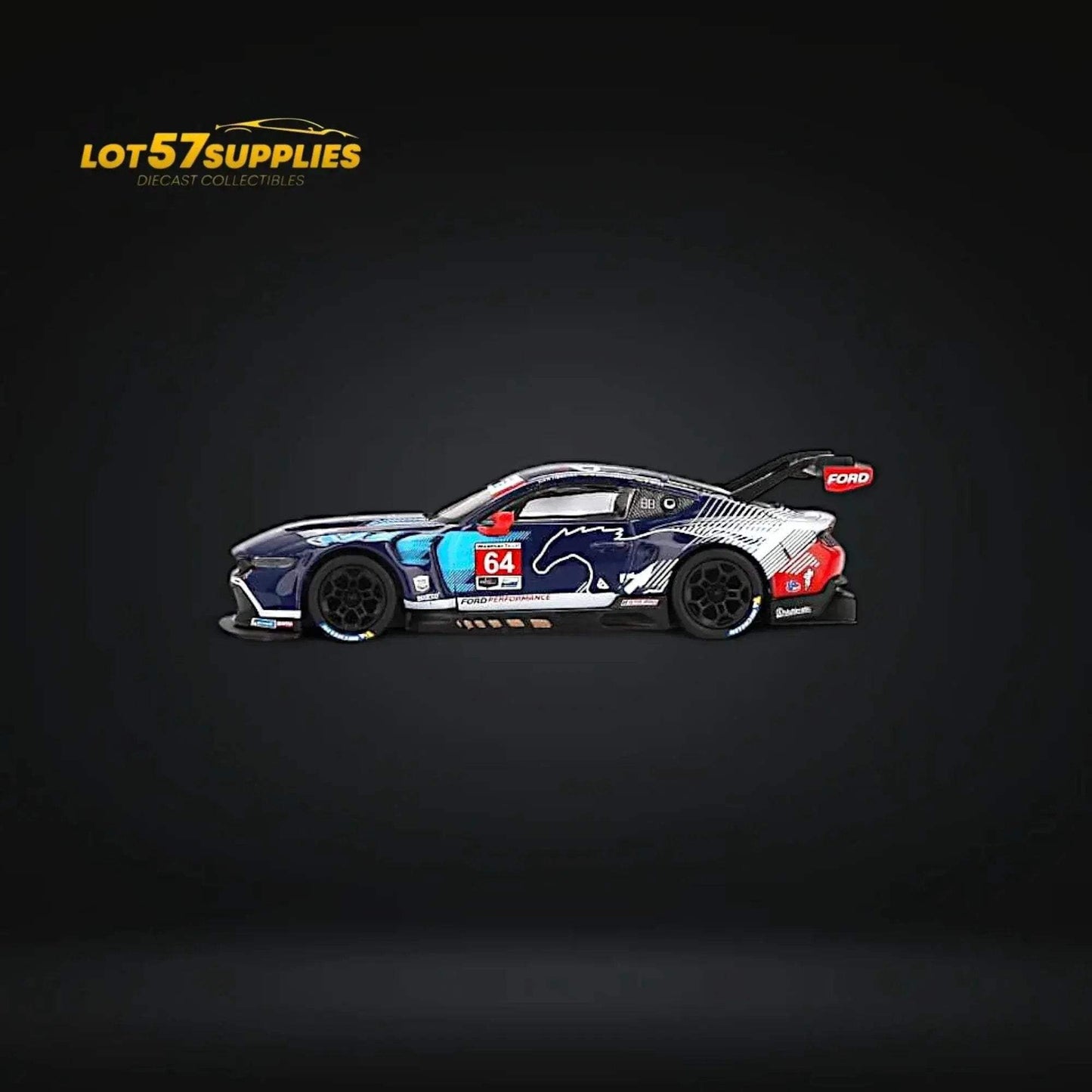 (Pre-Order) Mini-GT Ford Mustang GT3 #64 FMM 2024 IMSA Daytona 24 Hrs #898 1:64 - ToylandEU