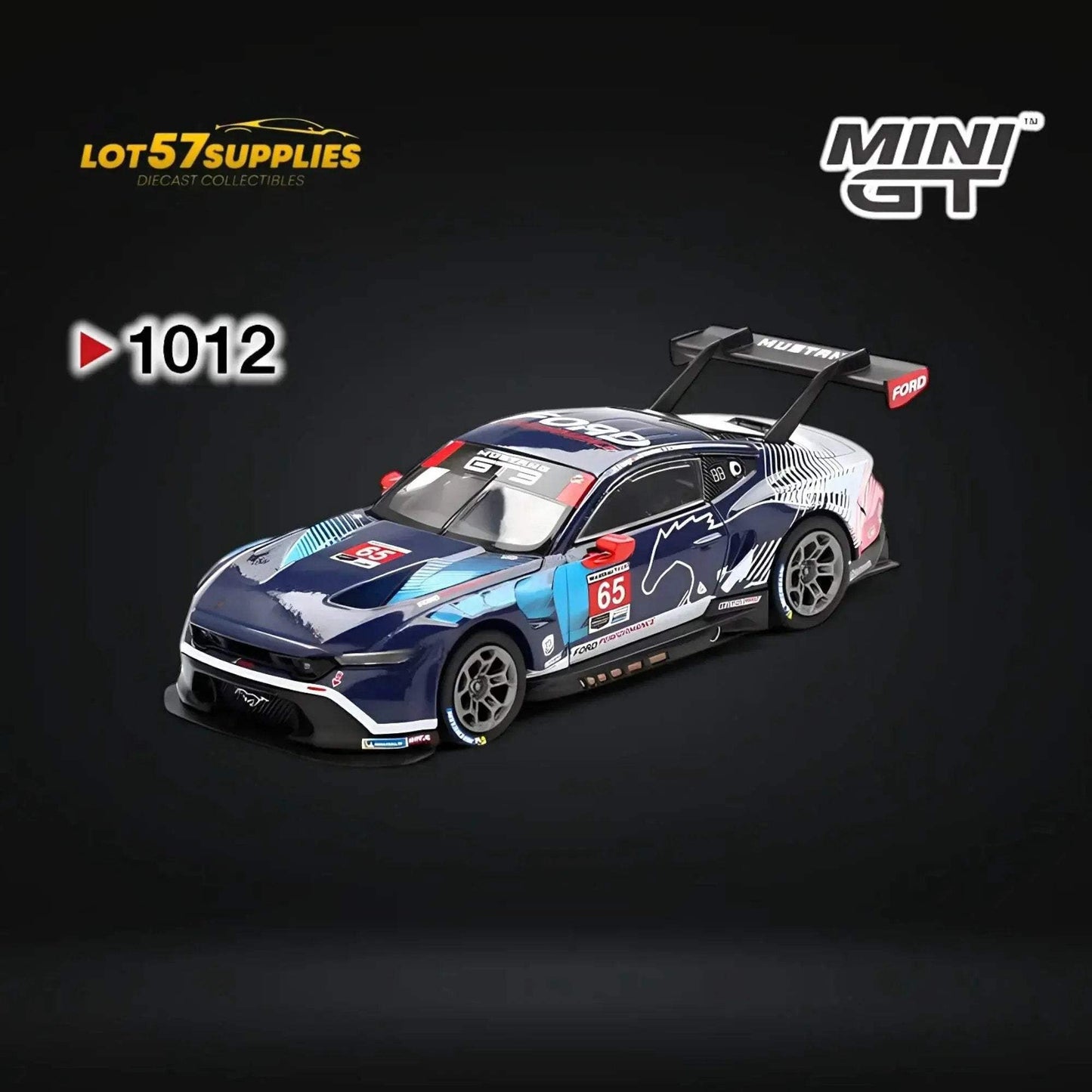 (Pre-Order) Mini-GT Ford Mustang GT3 #65 2024 IMSA Daytona 24 Hrs #1012 1:64 - ToylandEU