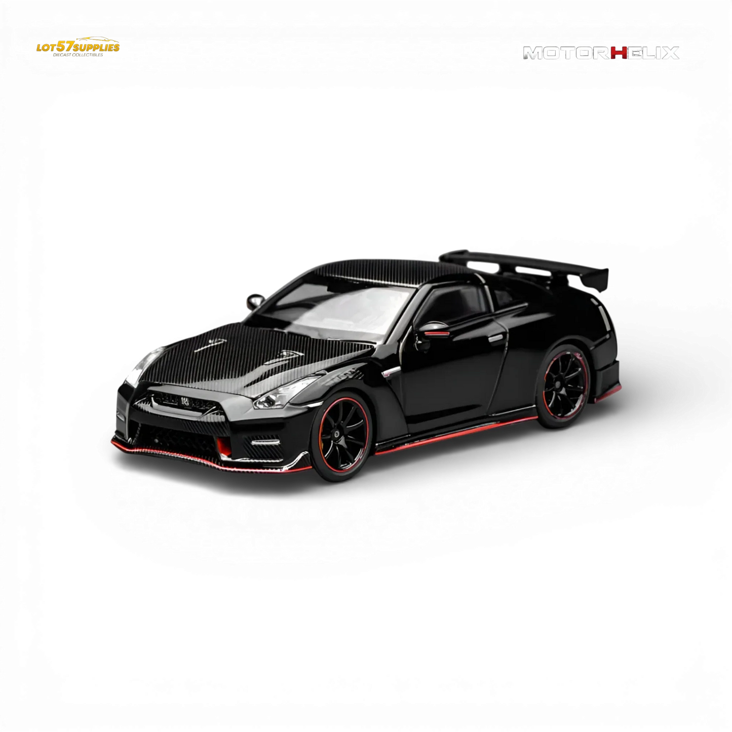 Officially Licensed Nissan GT-R NISMO 1:64 Diecast Model Meteor Black - ToylandEU