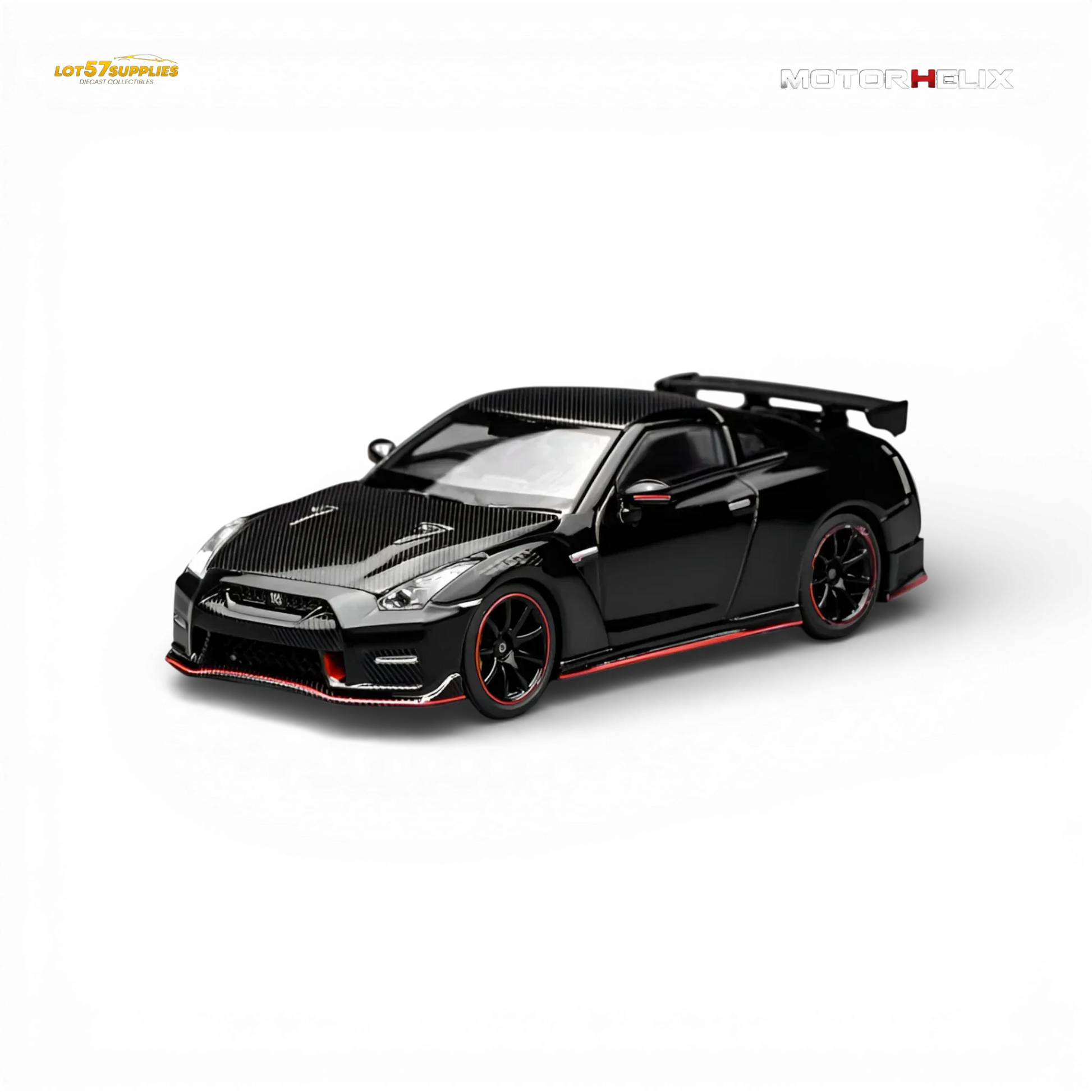Officially Licensed Nissan GT-R NISMO 1:64 Diecast Model Meteor Black - ToylandEU