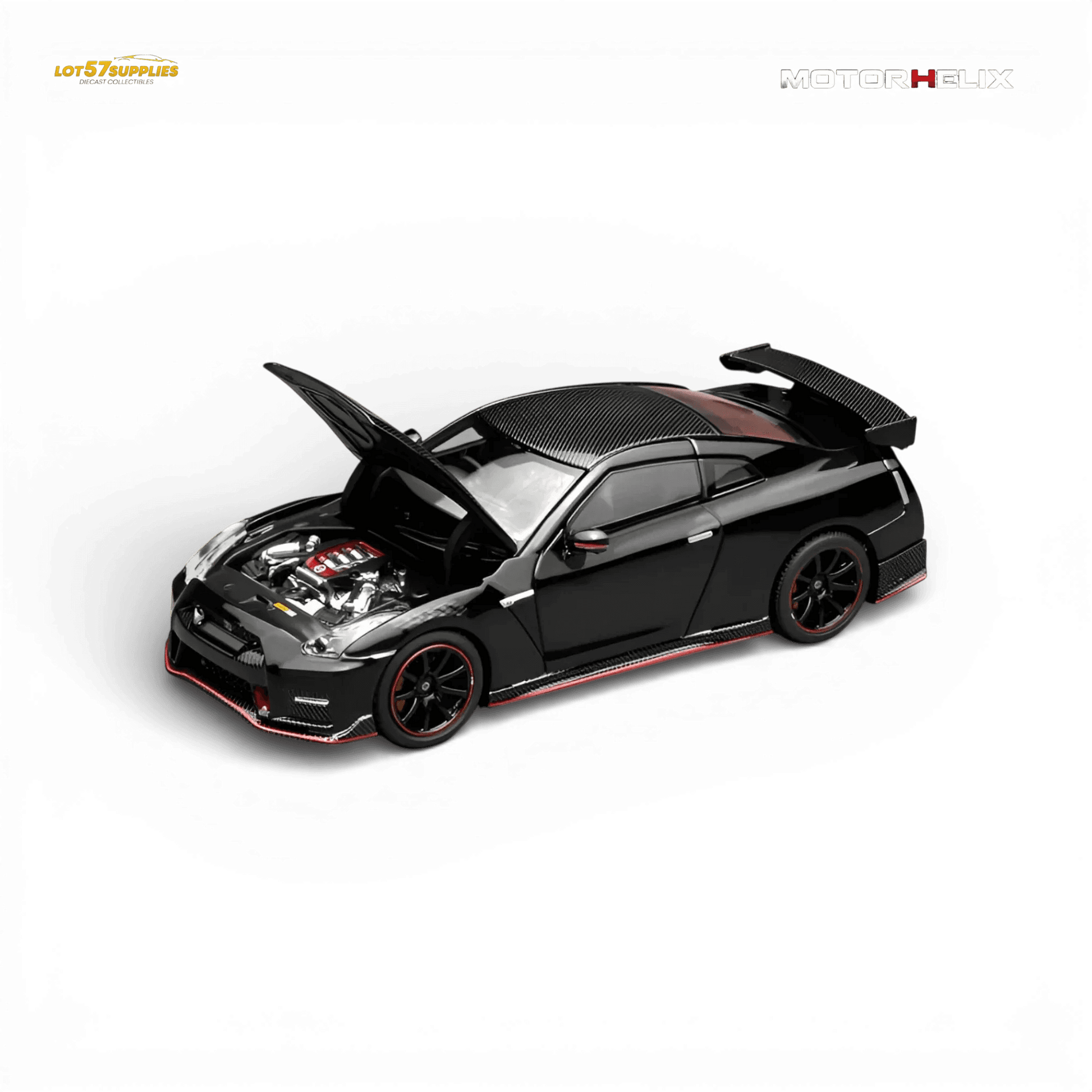 Officially Licensed Nissan GT-R NISMO 1:64 Diecast Model Meteor Black - ToylandEU