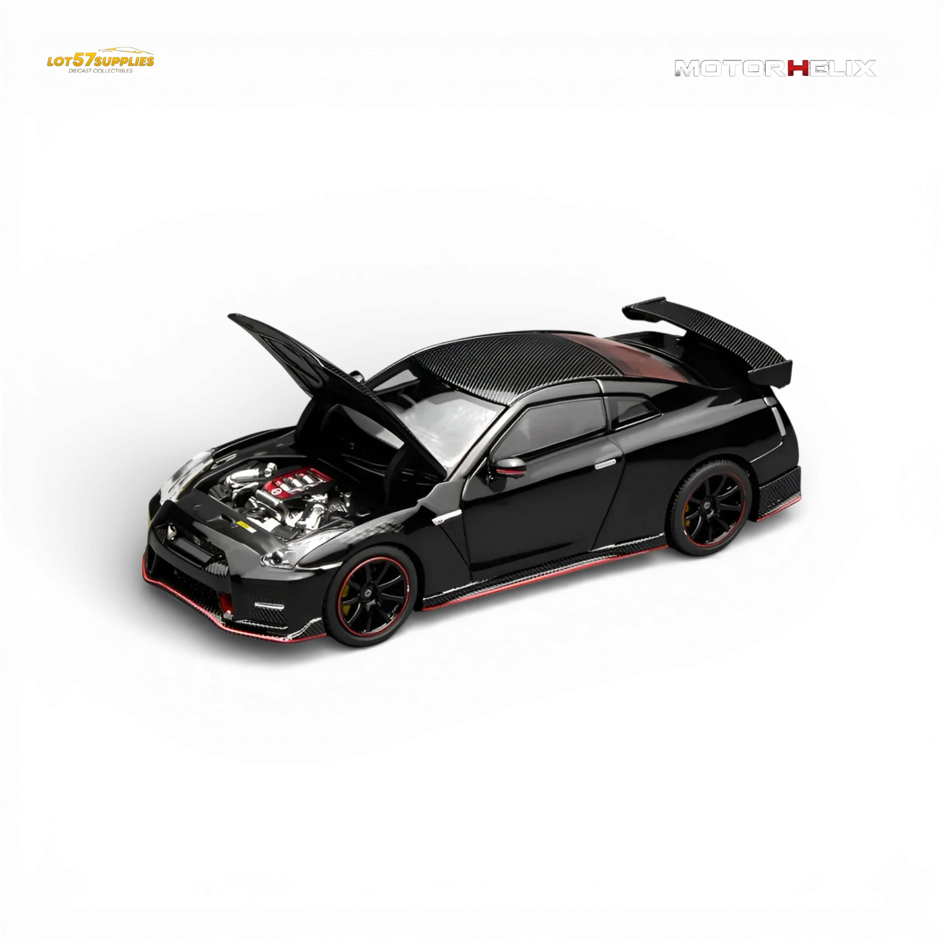 Officially Licensed Nissan GT-R NISMO 1:64 Diecast Model Meteor Black - ToylandEU