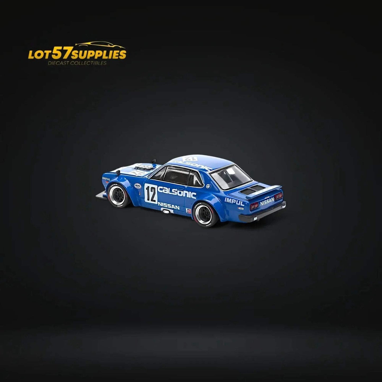 (Pre-Order) PopRace Skyline GT-R V8 Drift (Hakosuka) - Calsonic Blue 1:64 - ToylandEU