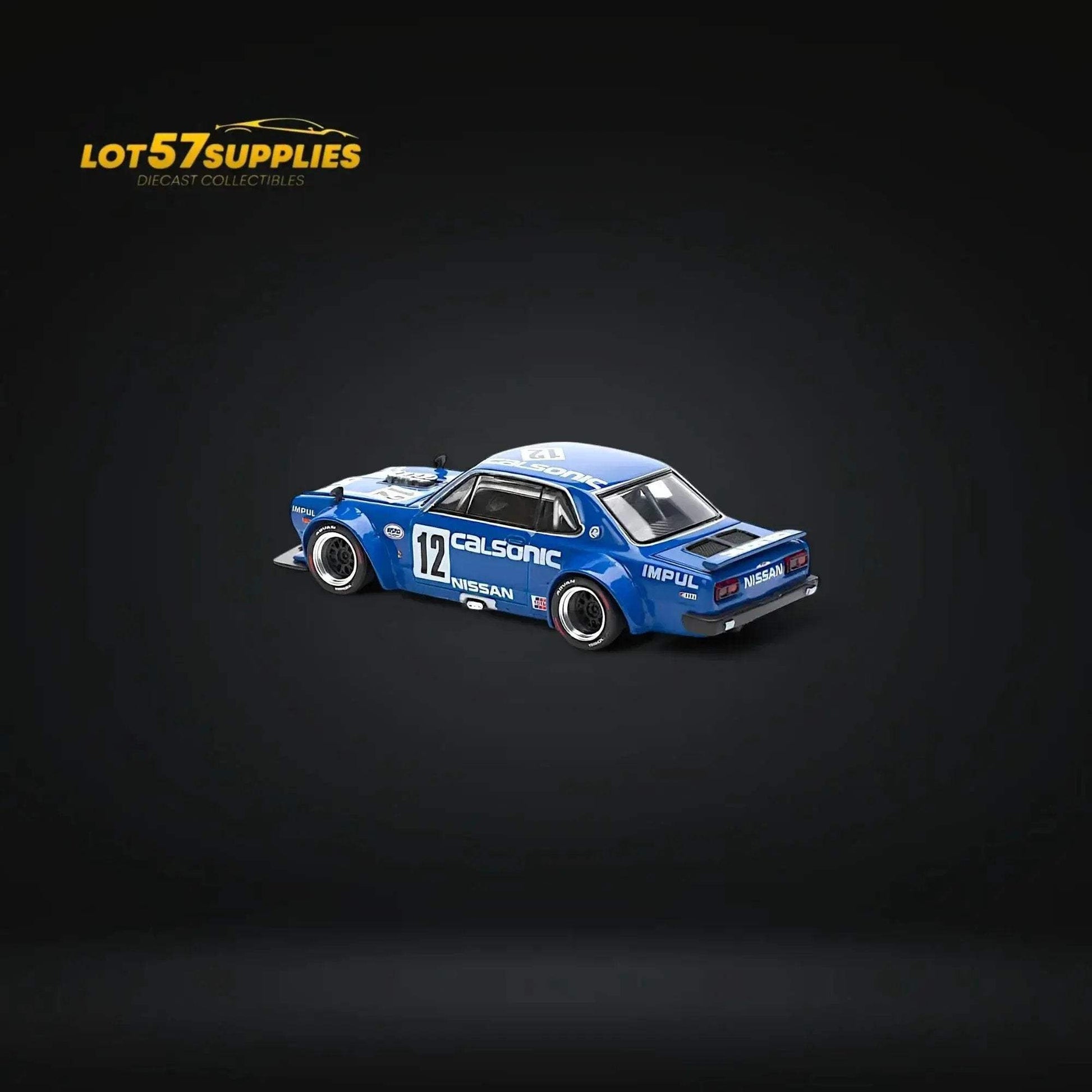 (Pre-Order) PopRace Skyline GT-R V8 Drift (Hakosuka) - Calsonic Blue 1:64 - ToylandEU