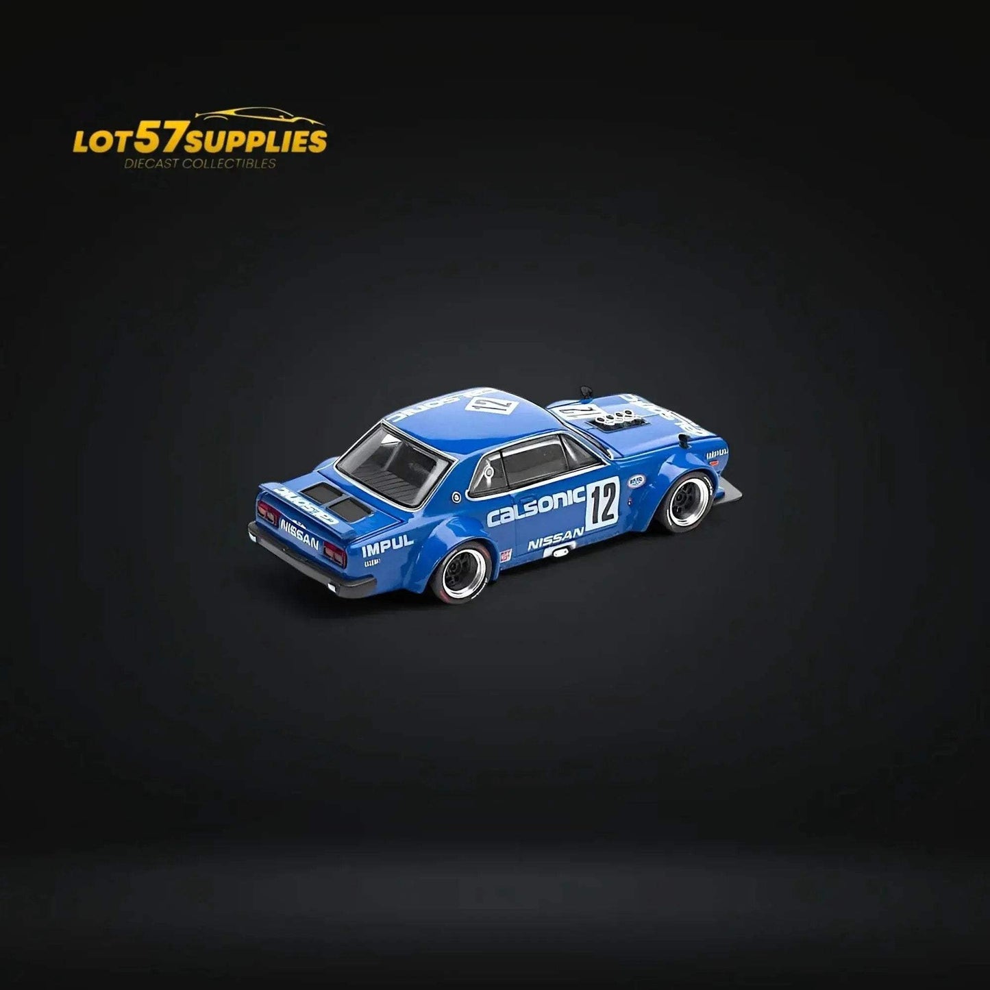 (Pre-Order) PopRace Skyline GT-R V8 Drift (Hakosuka) - Calsonic Blue 1:64 - ToylandEU