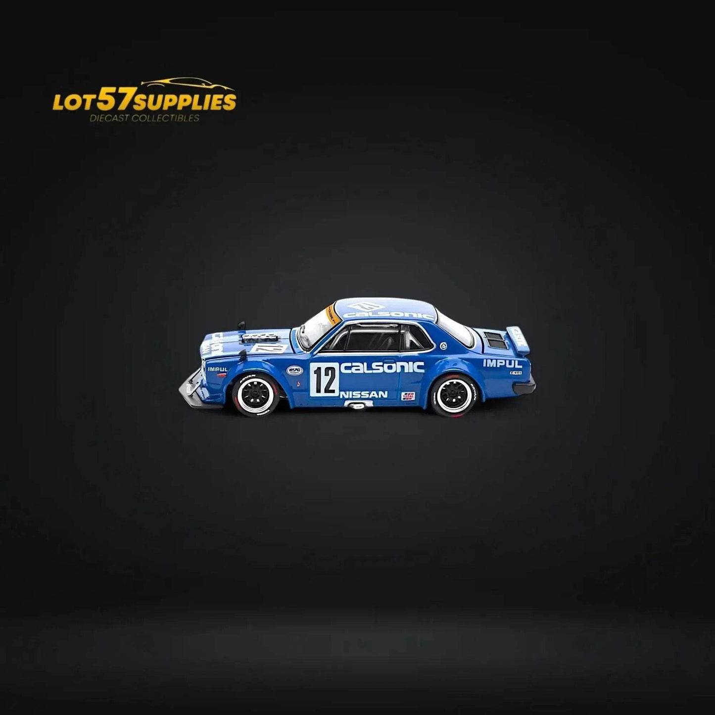 (Pre-Order) PopRace Skyline GT-R V8 Drift (Hakosuka) - Calsonic Blue 1:64 - ToylandEU