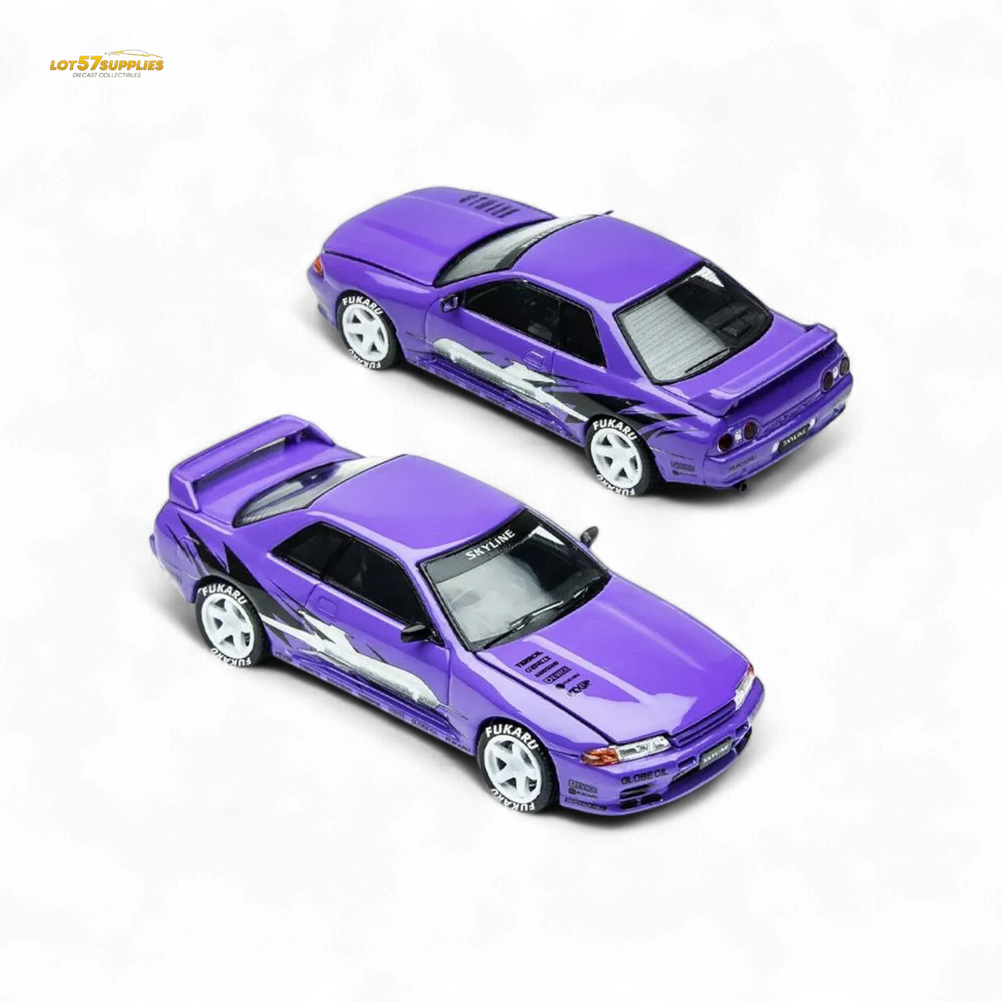 (Pre-Order) TimeMicro Skyline GT-R R32 Los Santos Drift - Purple 1/64 - ToylandEU