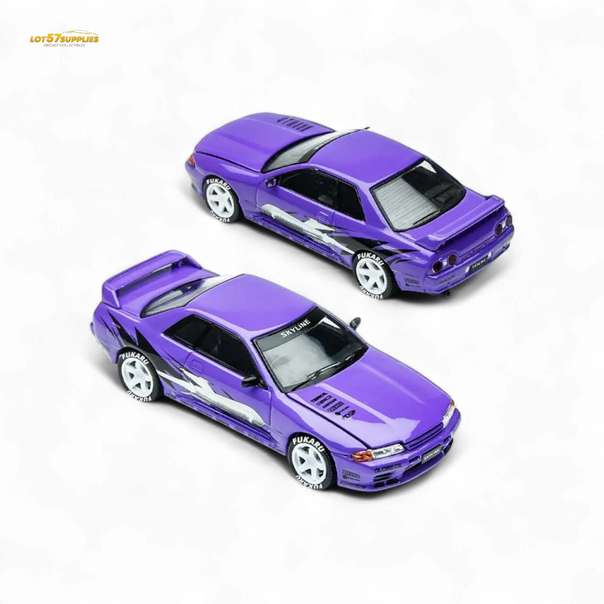 (Pre-Order) TimeMicro Skyline GT-R R32 Los Santos Drift - Purple 1/64 - ToylandEU