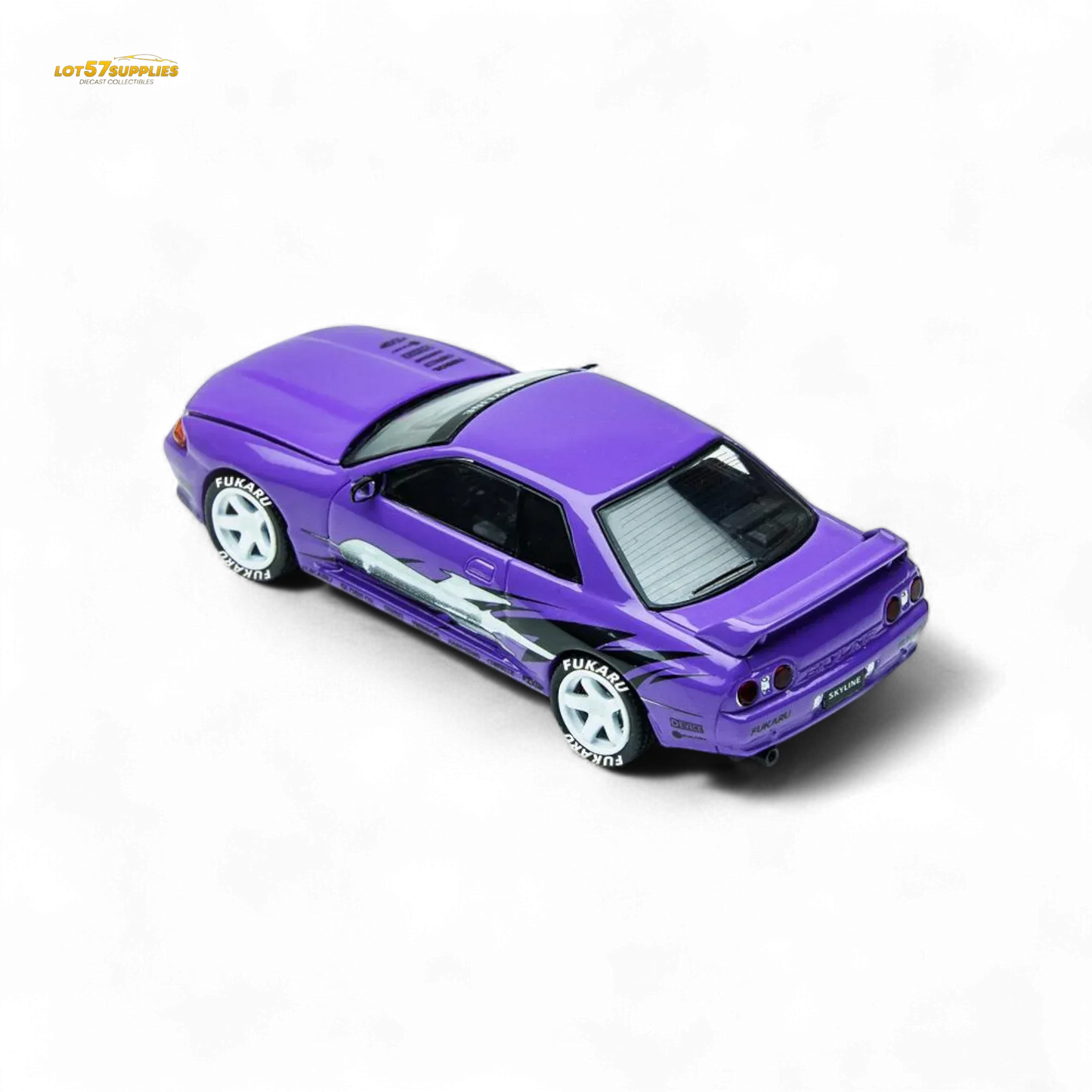 (Pre-Order) TimeMicro Skyline GT-R R32 Los Santos Drift - Purple 1/64 - ToylandEU