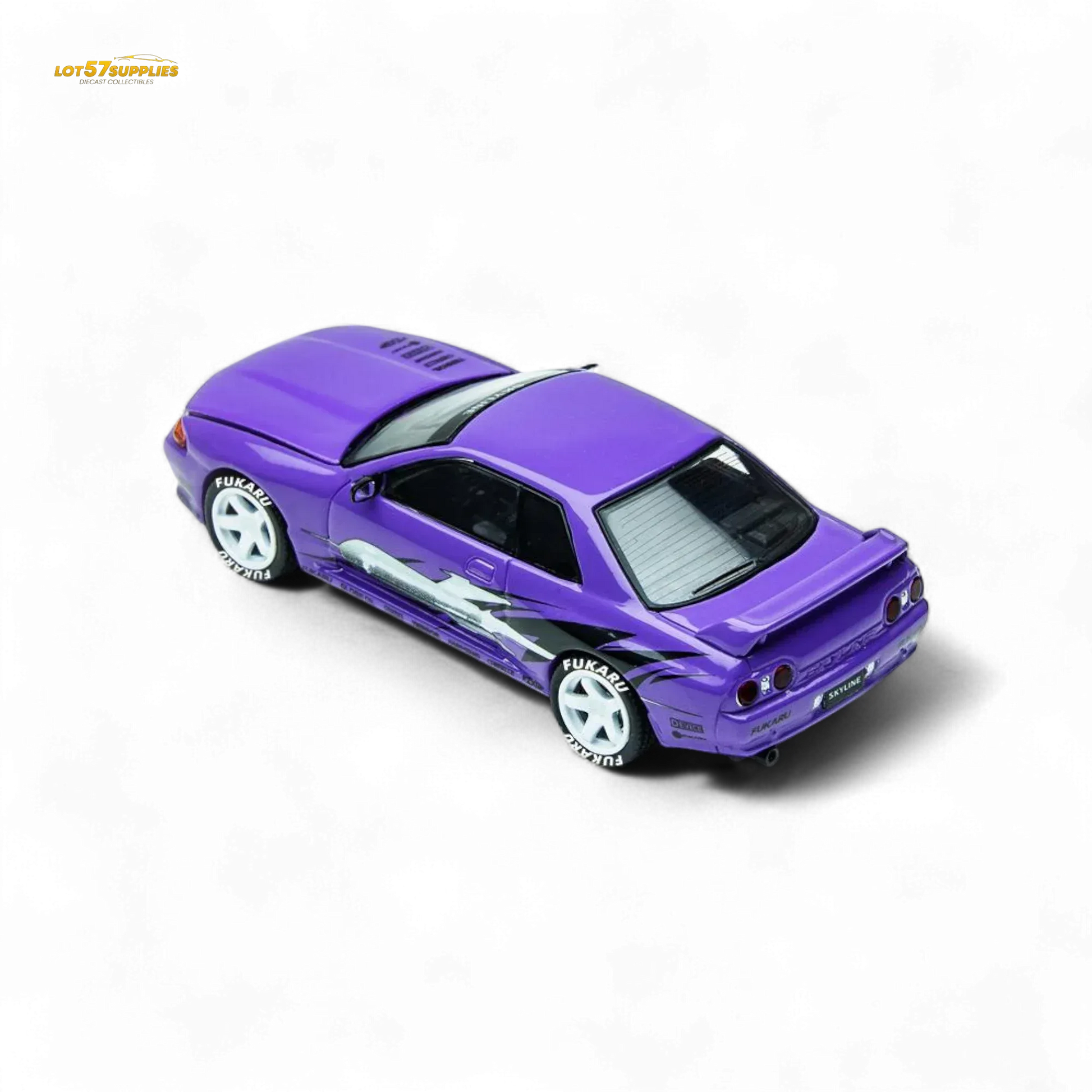 (Pre-Order) TimeMicro Skyline GT-R R32 Los Santos Drift - Purple 1/64 - ToylandEU
