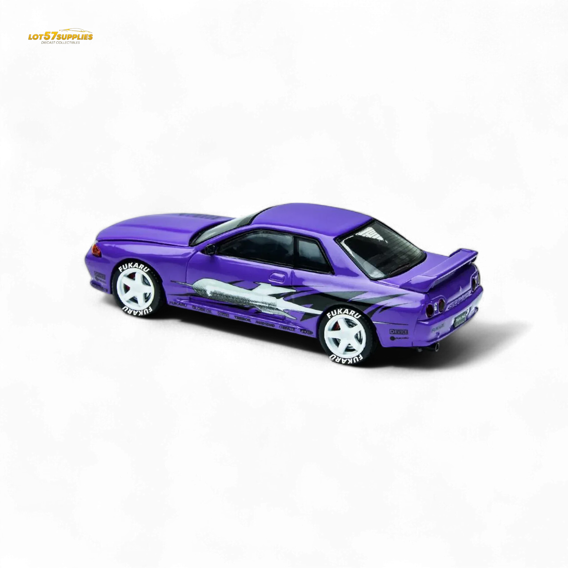 (Pre-Order) TimeMicro Skyline GT-R R32 Los Santos Drift - Purple 1/64 - ToylandEU