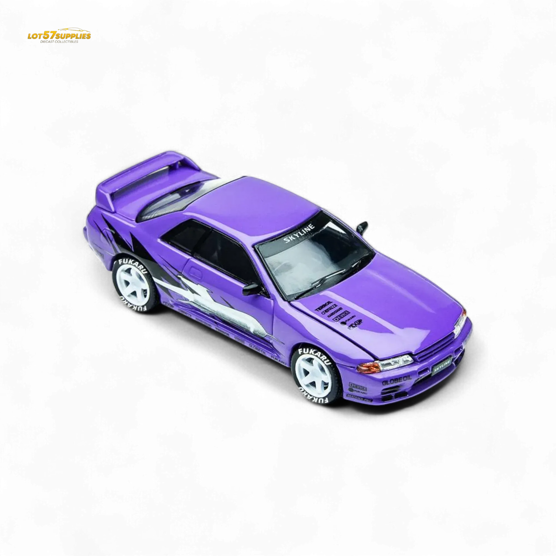 (Pre-Order) TimeMicro Skyline GT-R R32 Los Santos Drift - Purple 1/64 - ToylandEU