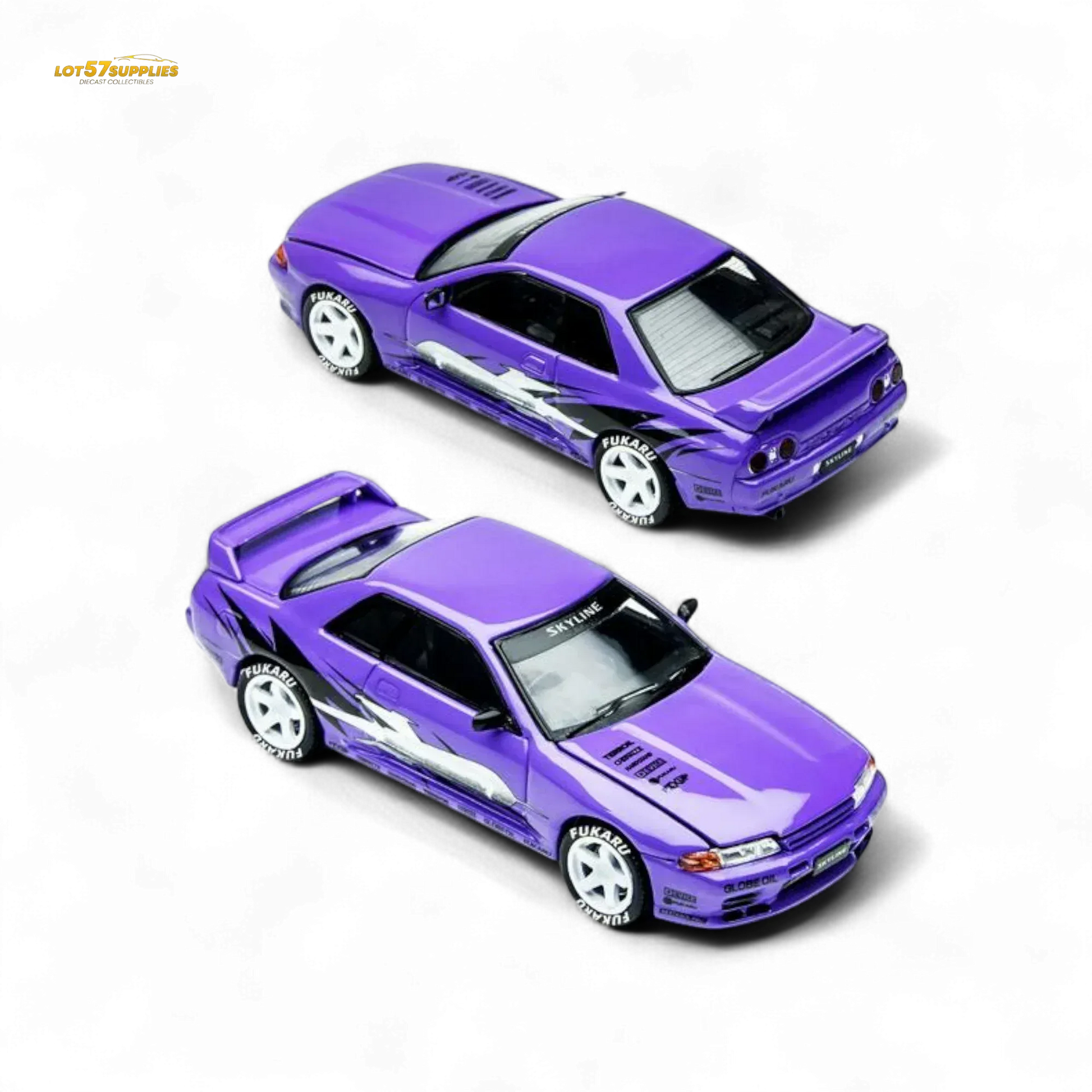 (Pre-Order) TimeMicro Skyline GT-R R32 Los Santos Drift - Purple 1/64 - ToylandEU