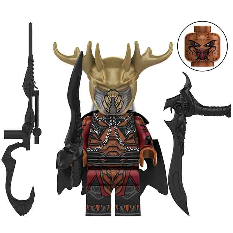 Predator Minifigure | White-Haired Elder | Toylandeu™