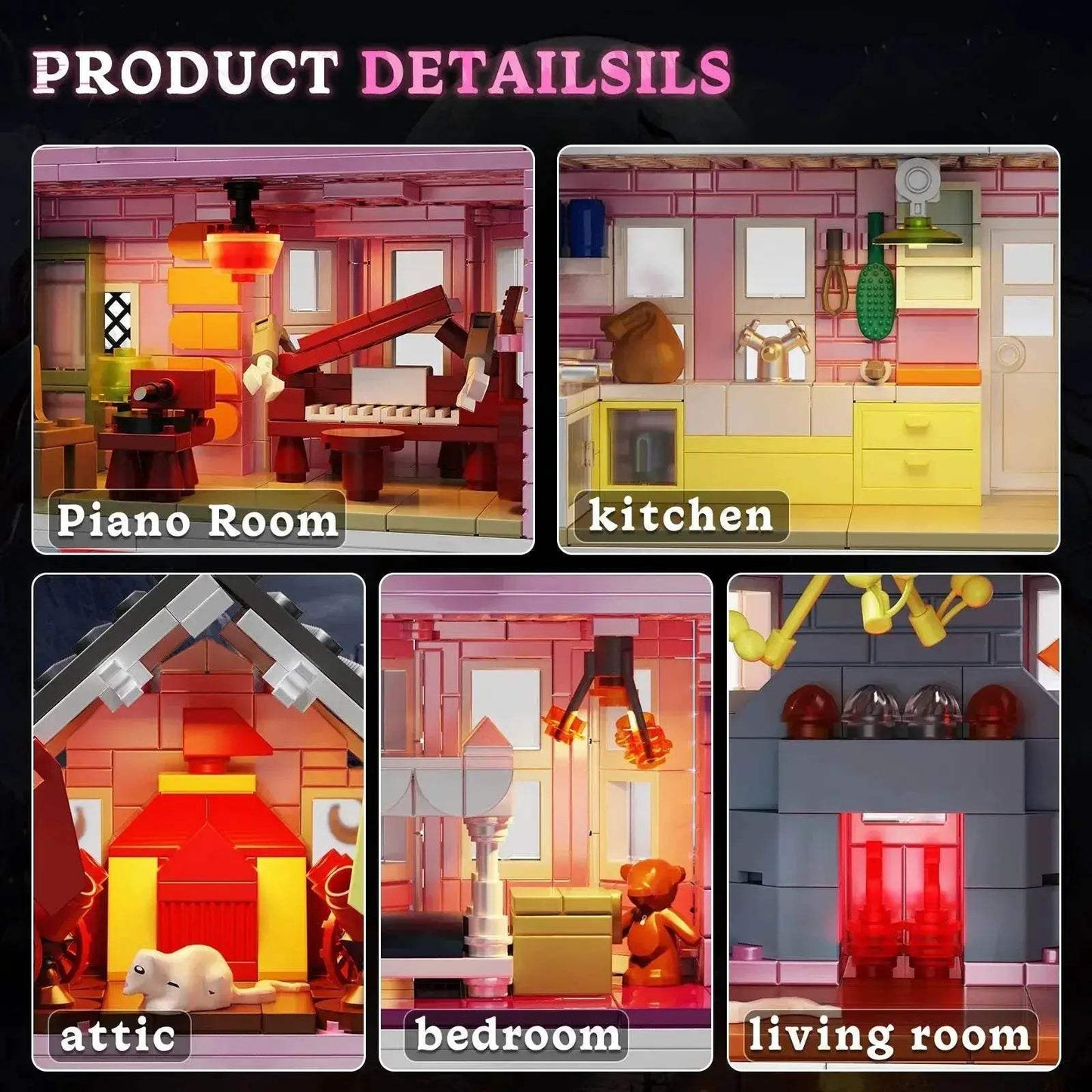  Premium 1349 Pink Palace Blocks Set Toyland EU -  ToylandEU™