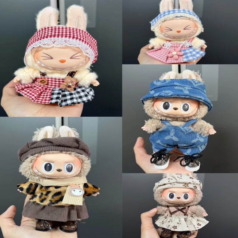 Premium 17cm Doll Clothes Cute Fashionable For Labubu V1 V2 - ToylandEU