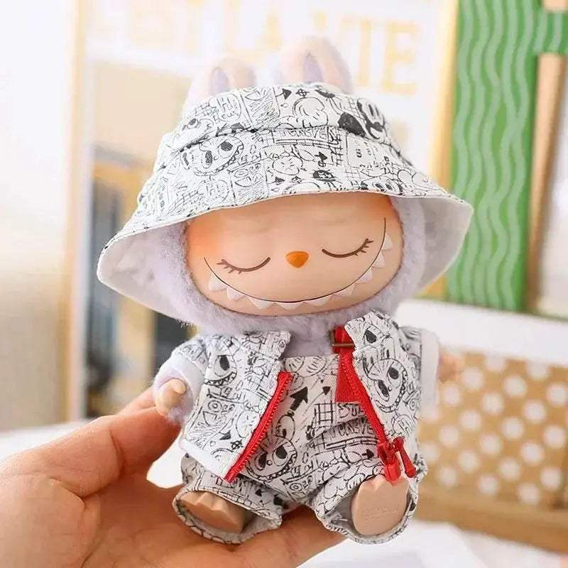 Premium 17cm Doll Clothes Set Retro Graffiti For Collectors - ToylandEU