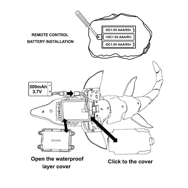 Premium 2 4G RC Dinosaur Toy With Swimming Feature For Kids - ToylandEU