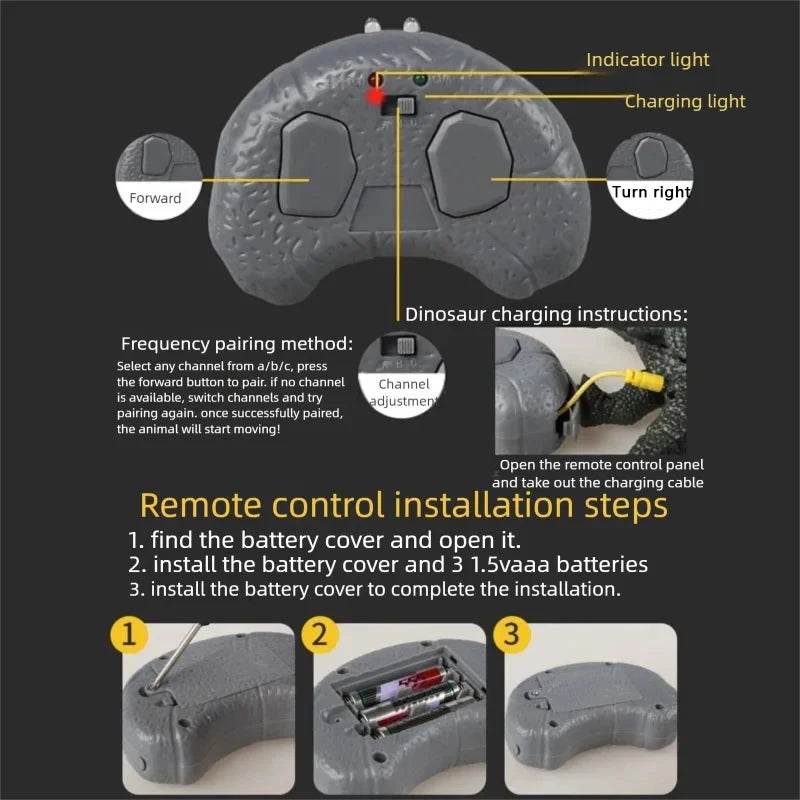 Premium 2 4G RC Dinosaur Toy With Swimming Feature For Kids - ToylandEU