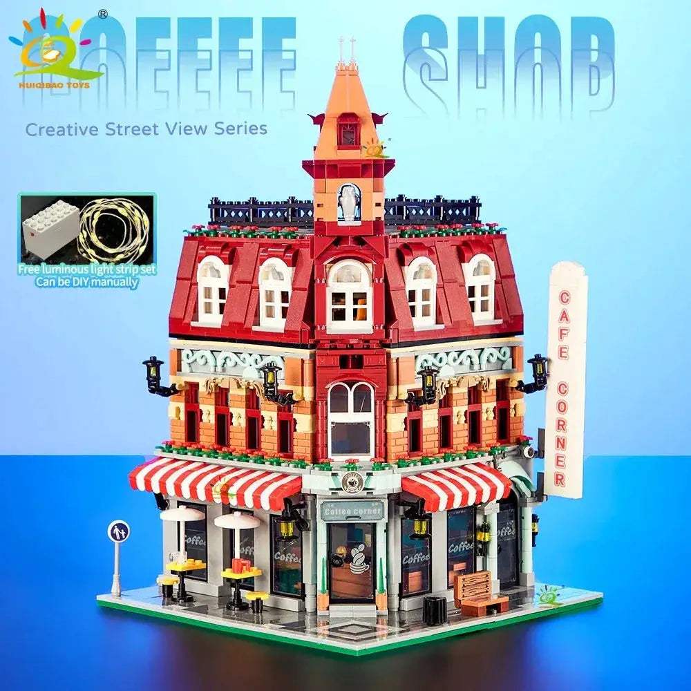  Premium 3C MOC Building Blocks Coffee Shop Toyland EU -  ToylandEU™