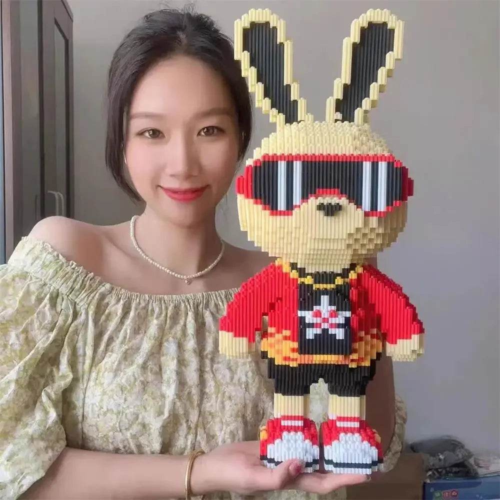 Premium 3D Building Blocks Candy Rabbit Theme Adults - ToylandEU