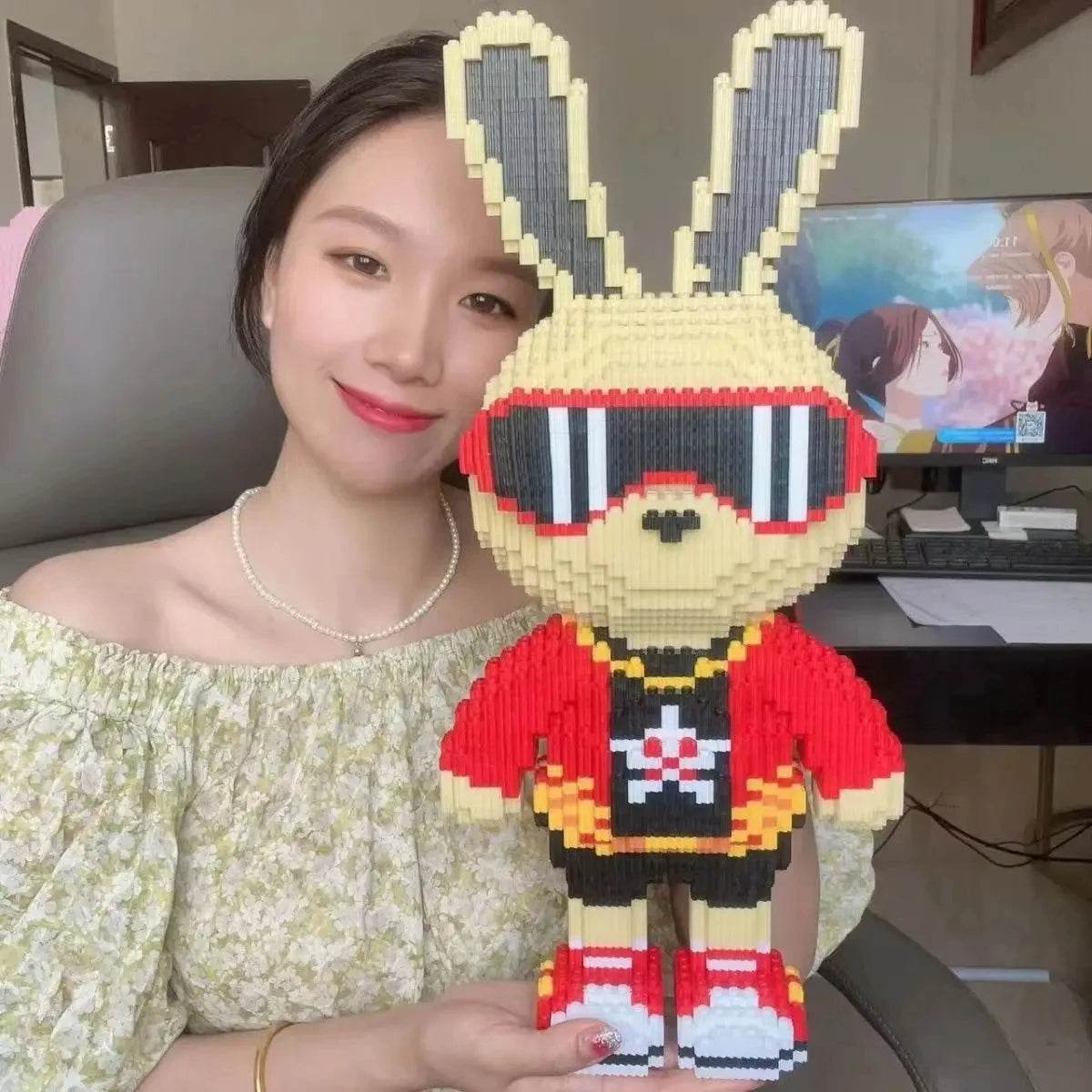 Premium 3D Building Blocks Candy Rabbit Theme Adults - ToylandEU