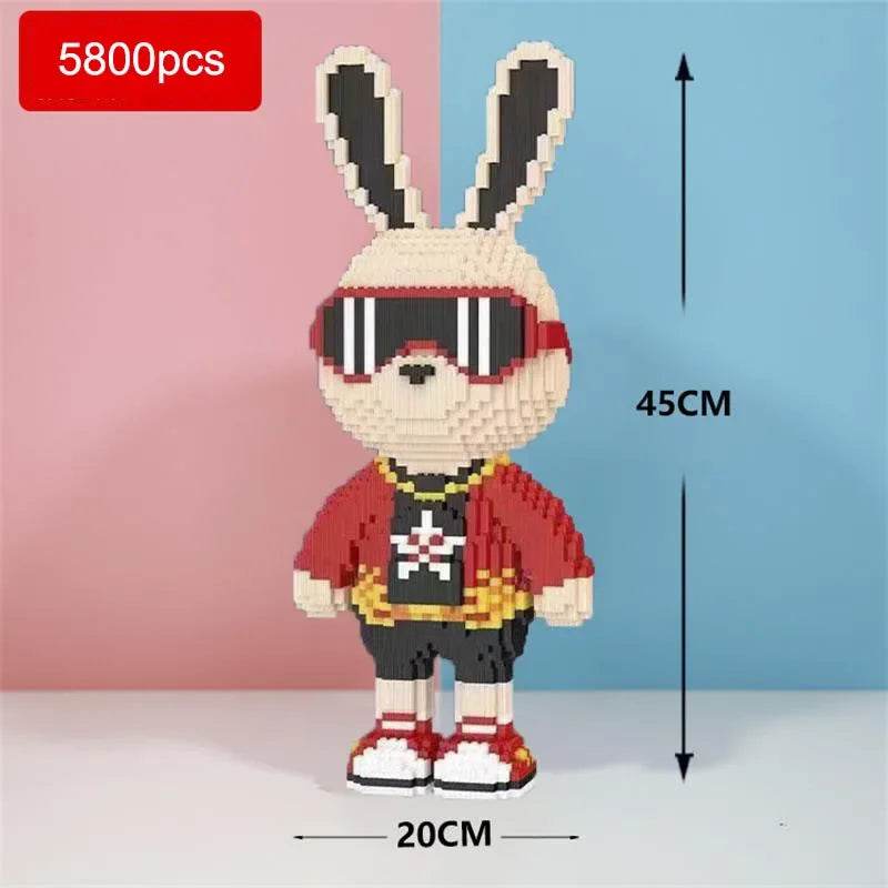 Premium 3D Building Blocks Candy Rabbit Theme Adults - ToylandEU
