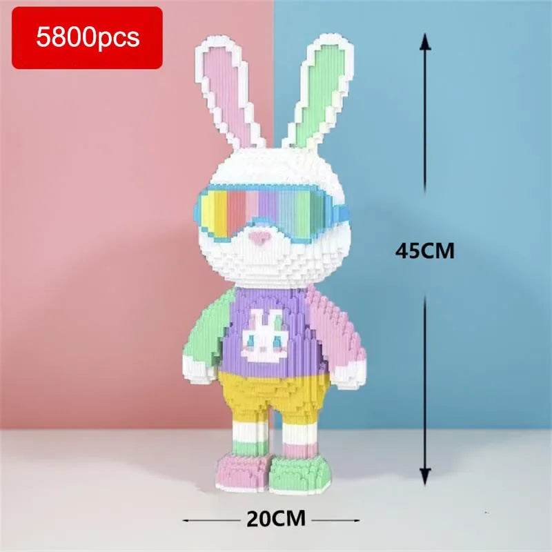 Premium 3D Building Blocks Candy Rabbit Theme Adults - ToylandEU