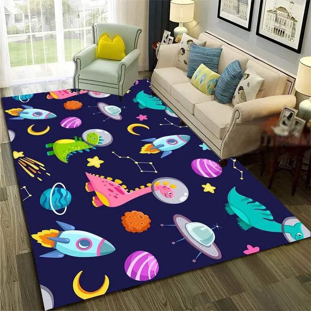  Premium 3D Cartoon Dino Space Rug Toyland EU -  ToylandEU™