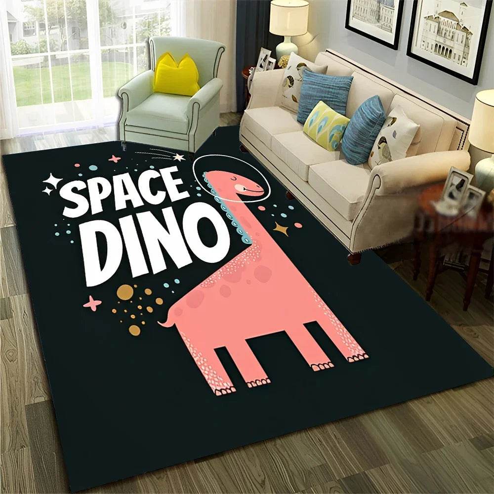 Premium 3D Dino Cartoon Space Rug Non Slip For Kids Room - ToylandEU