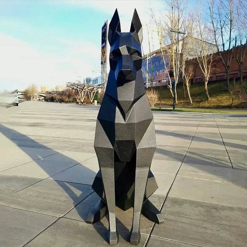 Premium 3D Doberman Sculpture Handmade Papercraft Decor - ToylandEU