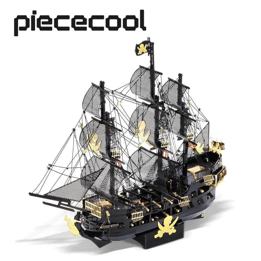 Premium 3D Metal Puzzle Kit Black Pearl Model DIY Assembly Toy for Adults and Teens - ToylandEU
