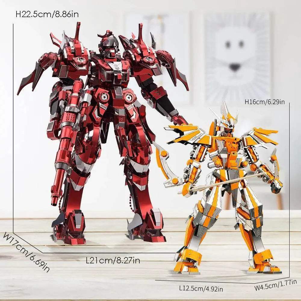 Premium 3D Metal Puzzle Kit Red Thunder Model Building Toy for Adults and Teens - ToylandEU
