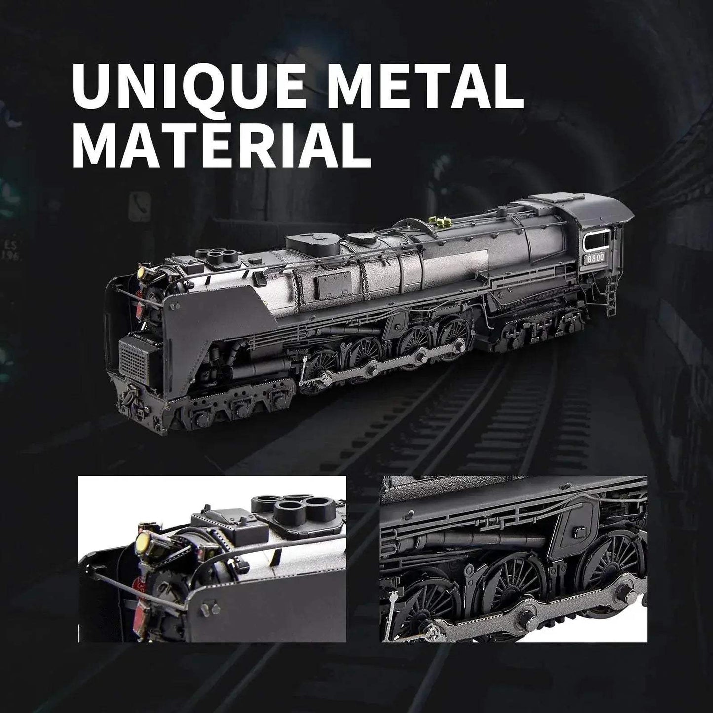 Premium 3D Metal Puzzle Kit with Detailed Locomotive Design for Hobbyists and Collectors - ToylandEU