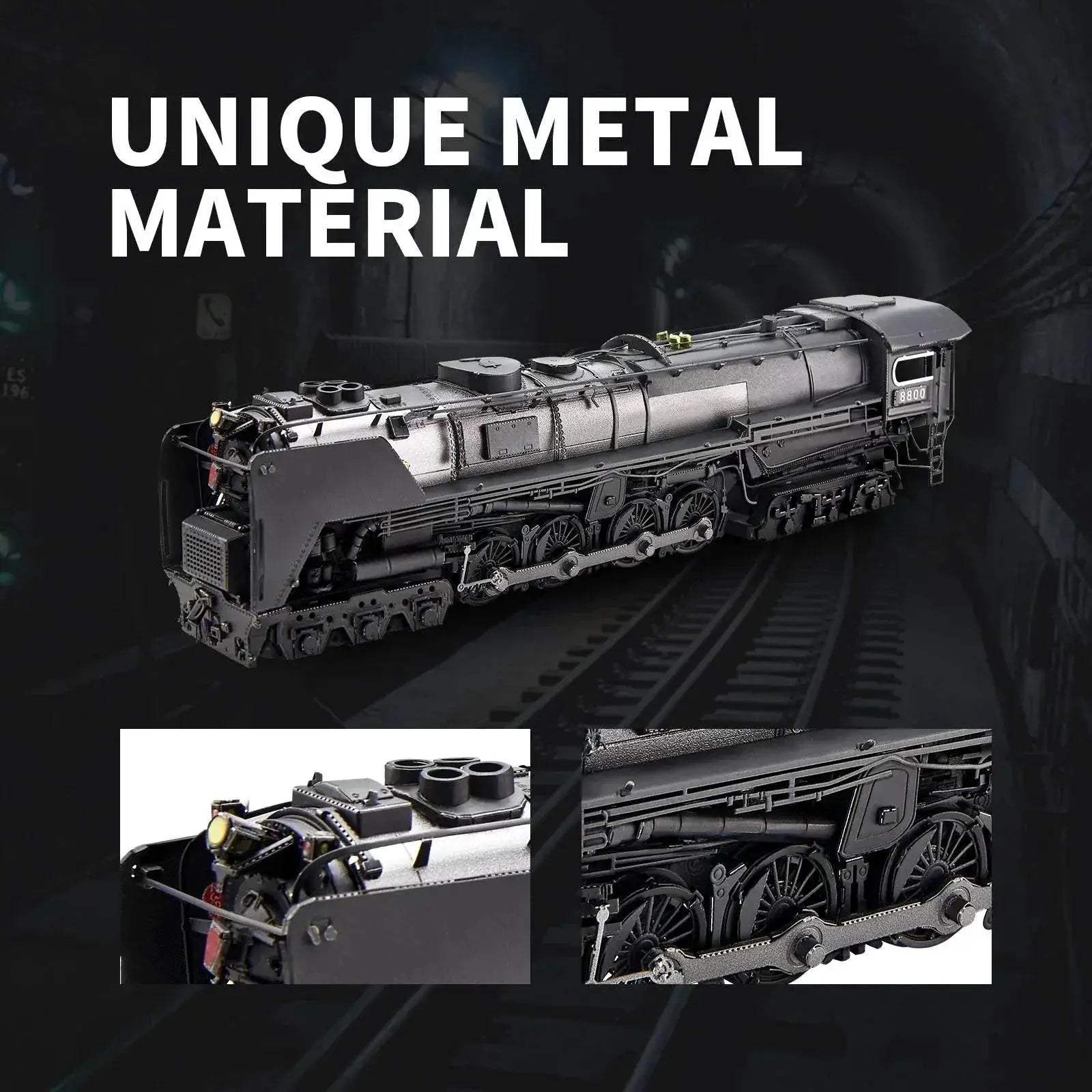 Premium 3D Metal Puzzle Kit with Detailed Locomotive Design for Hobbyists and Collectors - ToylandEU