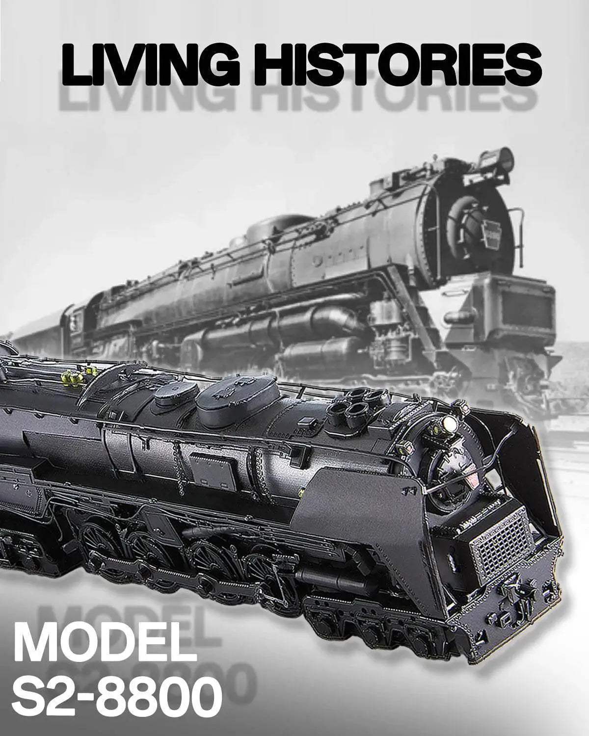 Premium 3D Metal Puzzle Kit with Detailed Locomotive Design for Hobbyists and Collectors - ToylandEU