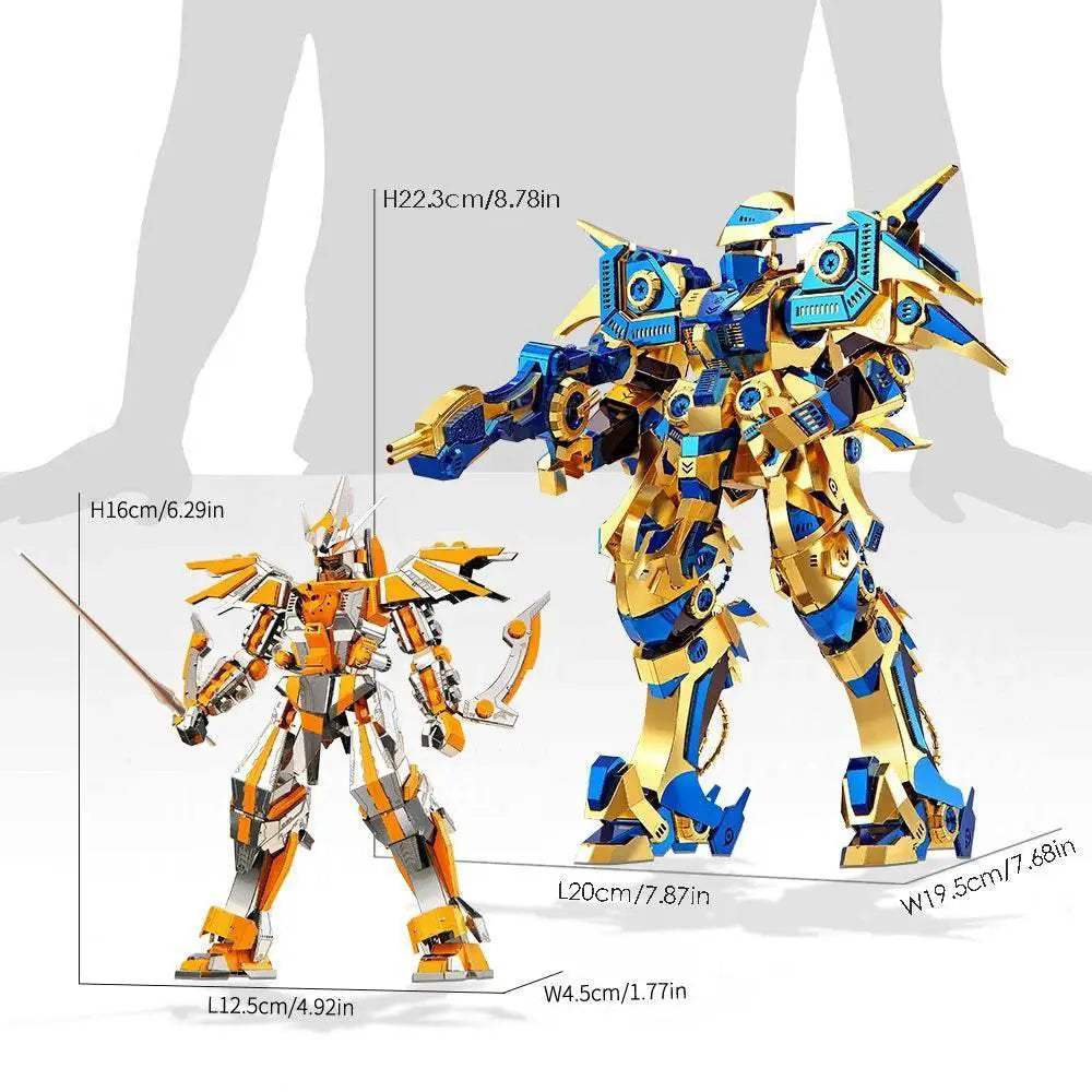 Premium 3D Metal Puzzle Kit with Sky Dominator Model for Adults and Teens - ToylandEU