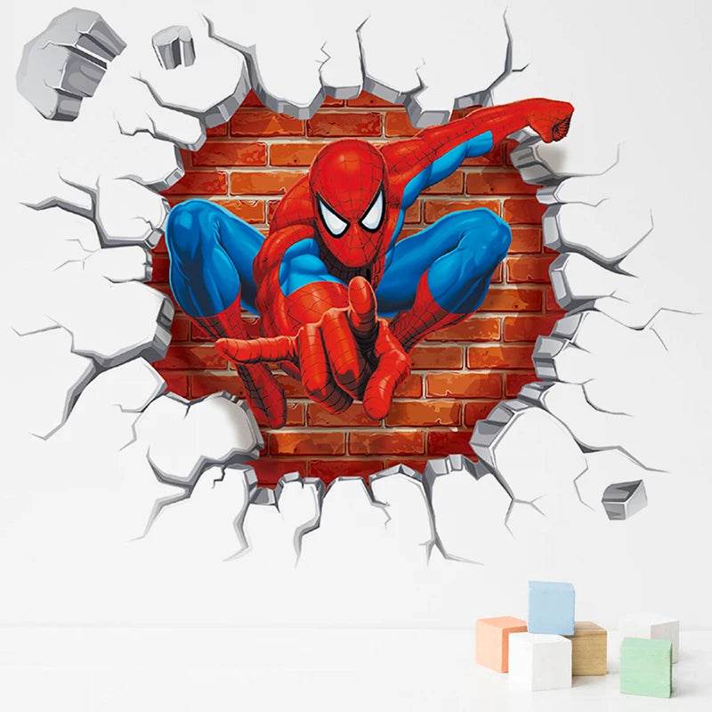 Premium 3D Spiderman Wall Stickers For Kids Room Decor - ToylandEU