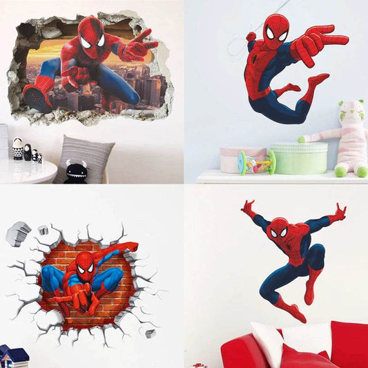 Premium 3D Spiderman Wall Stickers For Kids Room Decor - ToylandEU