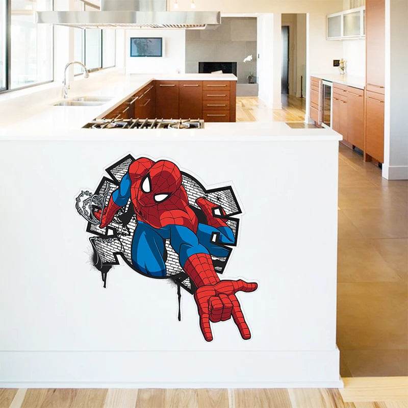 Premium 3D Spiderman Wall Stickers For Kids Room Decor - ToylandEU